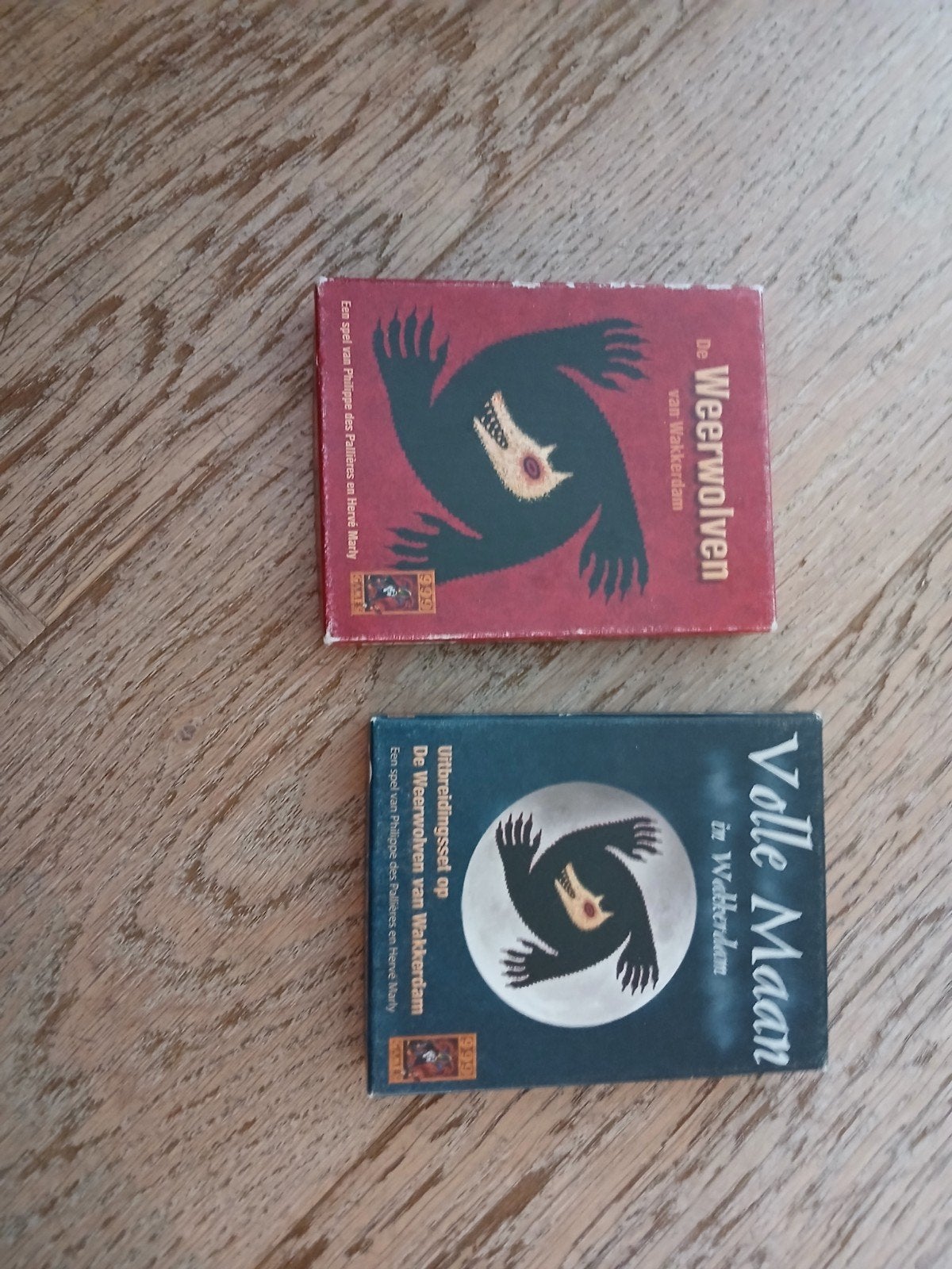 De Weerwolven van Wakkerdam + Volle Maan uitbreiding, Vijf spelers of meer, Ophalen of Verzenden, Gebruikt, Philippe des Pallières en Hervé Marly