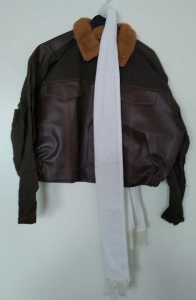 Nieuwe Stoere bikers jas met sjaal mt 152, Ophalen of Verzenden, Nieuw, Jongen, Jas