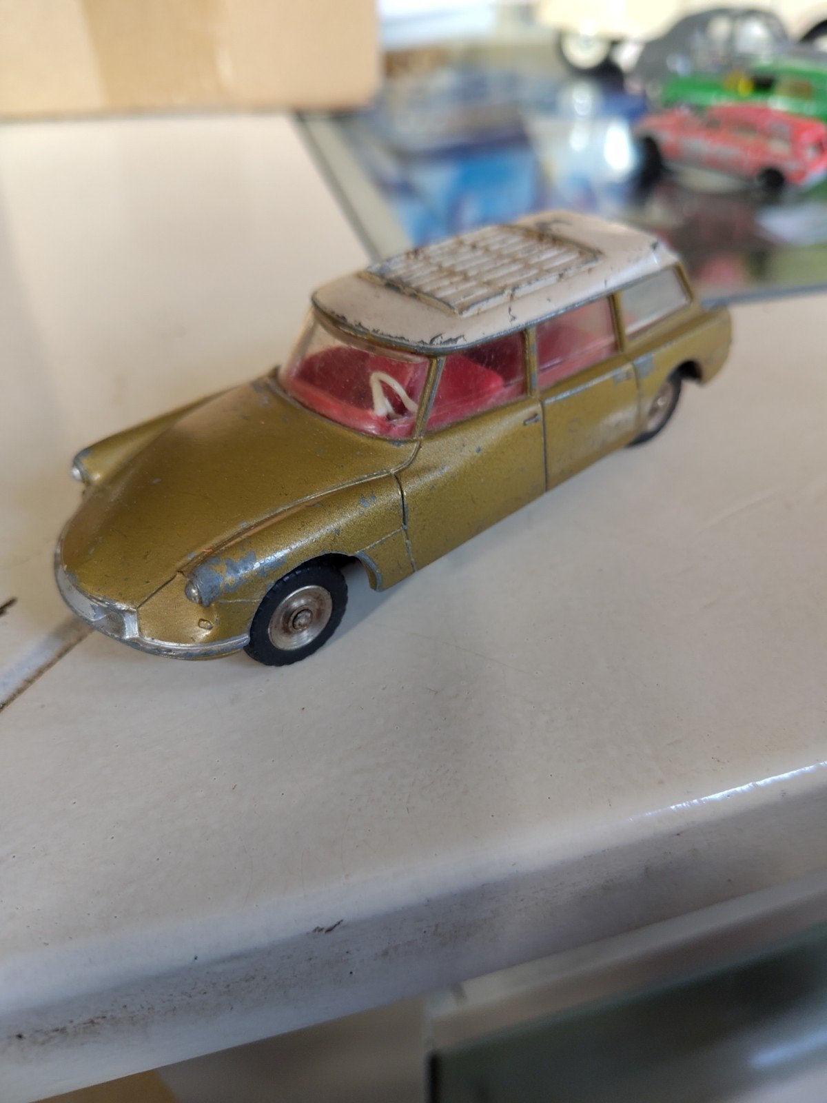 Dinky Toys Citroën Break ID 19 - Goudkleurig, Ophalen of Verzenden, Gebruikt