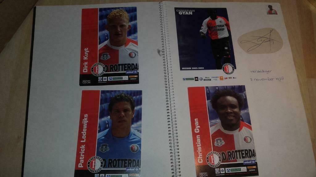 Feyenoord 59 kaarten + handtekeningen, Ophalen of Verzenden, Zo goed als nieuw, Feyenoord, Spelerskaart
