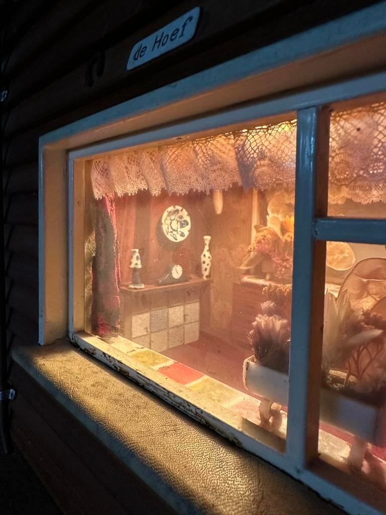 Mooie handgemaakte miniatuur molen met interieur, Hobby en Vrije tijd, Modelbouw | Overige, Ophalen, Gebruikt