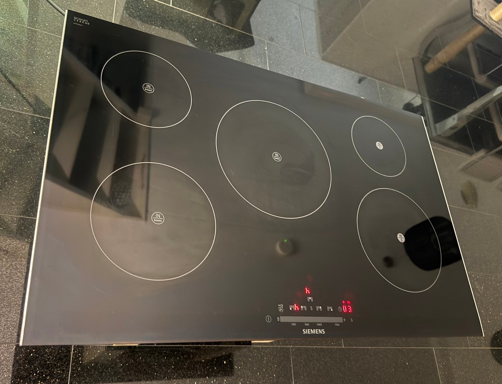 siemens inductie kookplaat 80 cm IZGST, Witgoed en Apparatuur, Ophalen, Zo goed als nieuw, Inbouw, Inductie