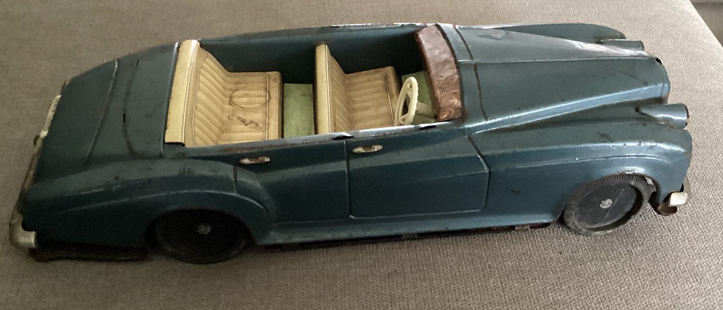 Blikken Sloop auto Auto Rolls Roys Silver Cloud,Bandai, Antiek en Kunst, Ophalen