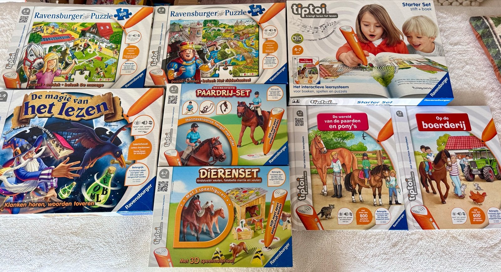 Grote Ravensburger Tiptoi collectie: Puzzels, boeken, sets, Kinderen en Baby's, Speelgoed | Educatief en Creatief, Ophalen of Verzenden