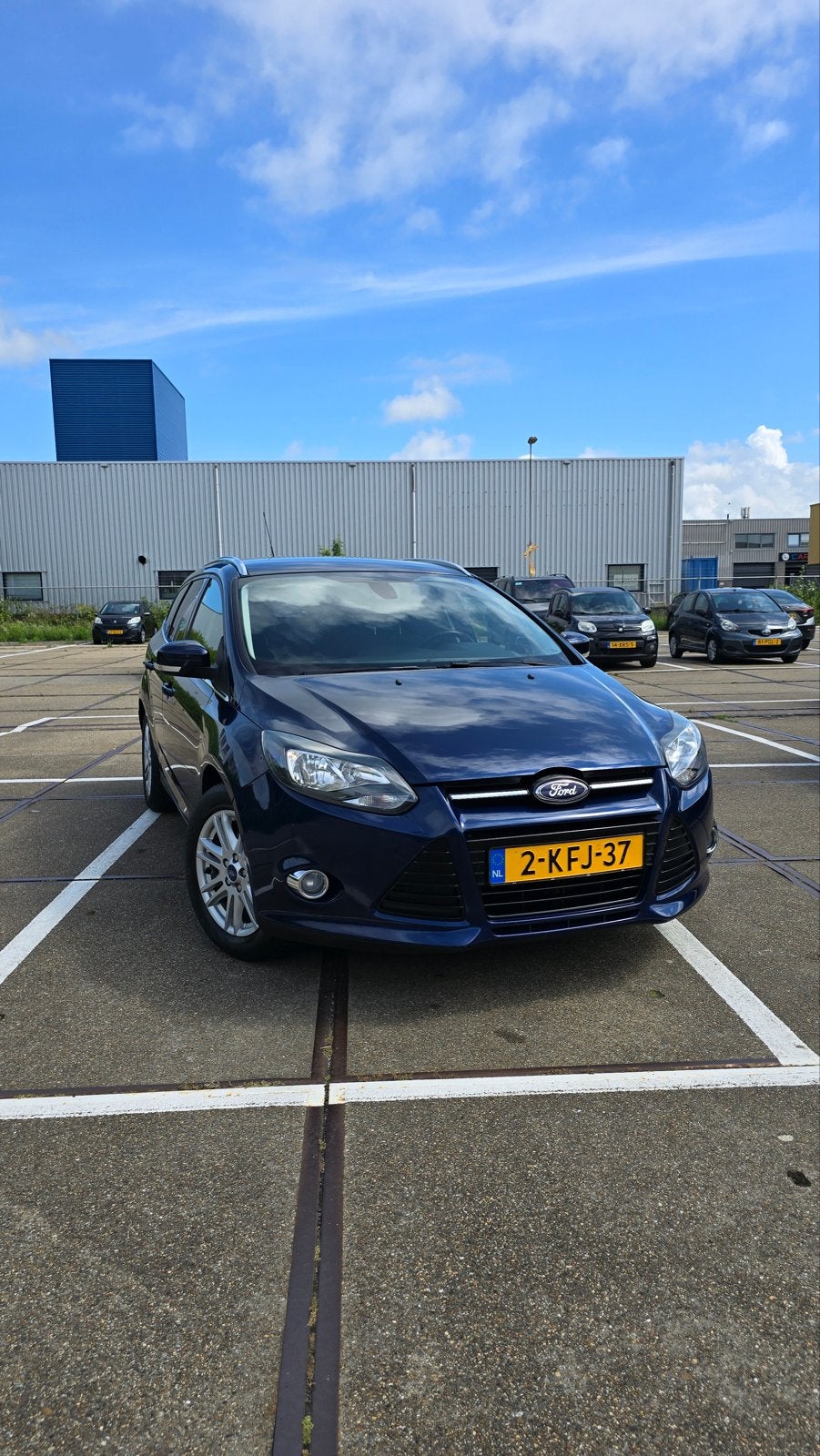 Ford Focus 1.0 Ecoboost 92KW Wagon 2013 Blauw, Auto's, 125 pk, Parkeersensor, Blauw, Origineel Nederlands