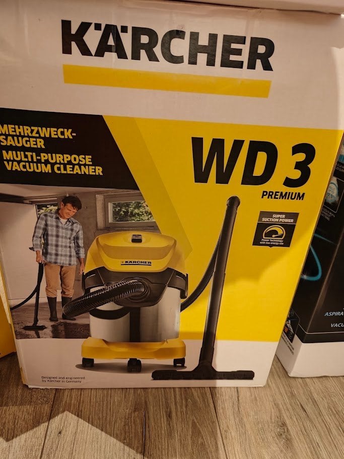 Kärcher WD 3 Premium – Nat- en droogstofzuiger, Ophalen, Zo goed als nieuw, Minder dan 1200 watt, Kärcher