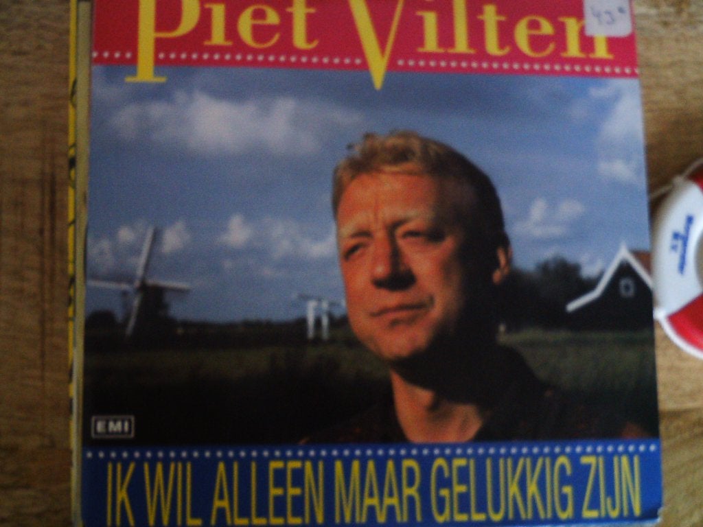 piet vilten - ik wil alleen maar gelukkig zijn 17jul, 7 inch, Ophalen of Verzenden, Zo goed als nieuw, Fotohoes