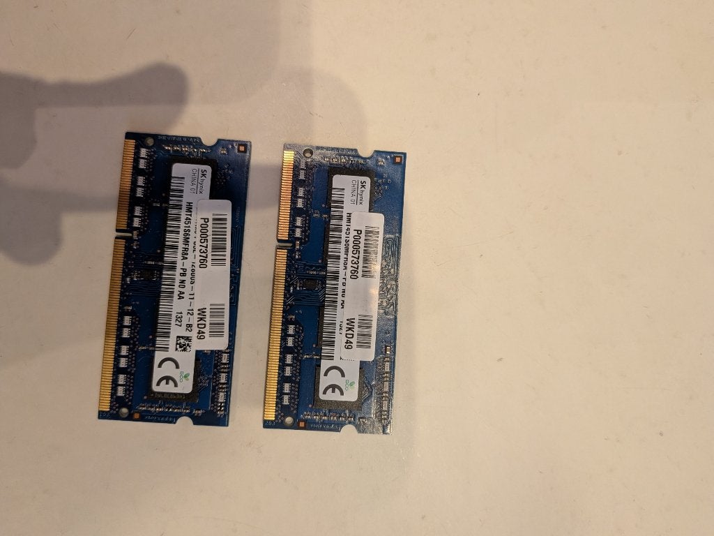 Laptop geheugenkaartjes, Computers en Software, RAM geheugen, Gebruikt, DDR3, Ophalen of Verzenden, Laptop