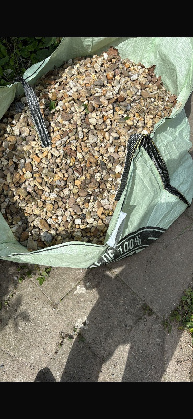 GRATIS: greenbag vol kiezelstenen grind siergrind sierkiezel, Ophalen