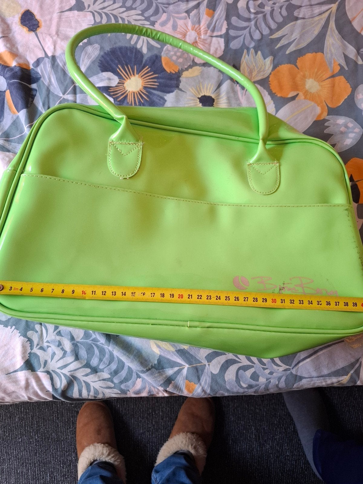 Vintage Bjorn Borg  Tas - Groen, Verzenden, Gebruikt, Groen, Handtas