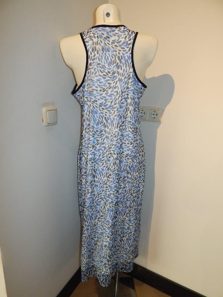 Studio Anneloes mooie strand jurk blauw motiefje XL, Studio Anneloes, Maat 46/48 (XL) of groter, Zo goed als nieuw, Onder de knie
