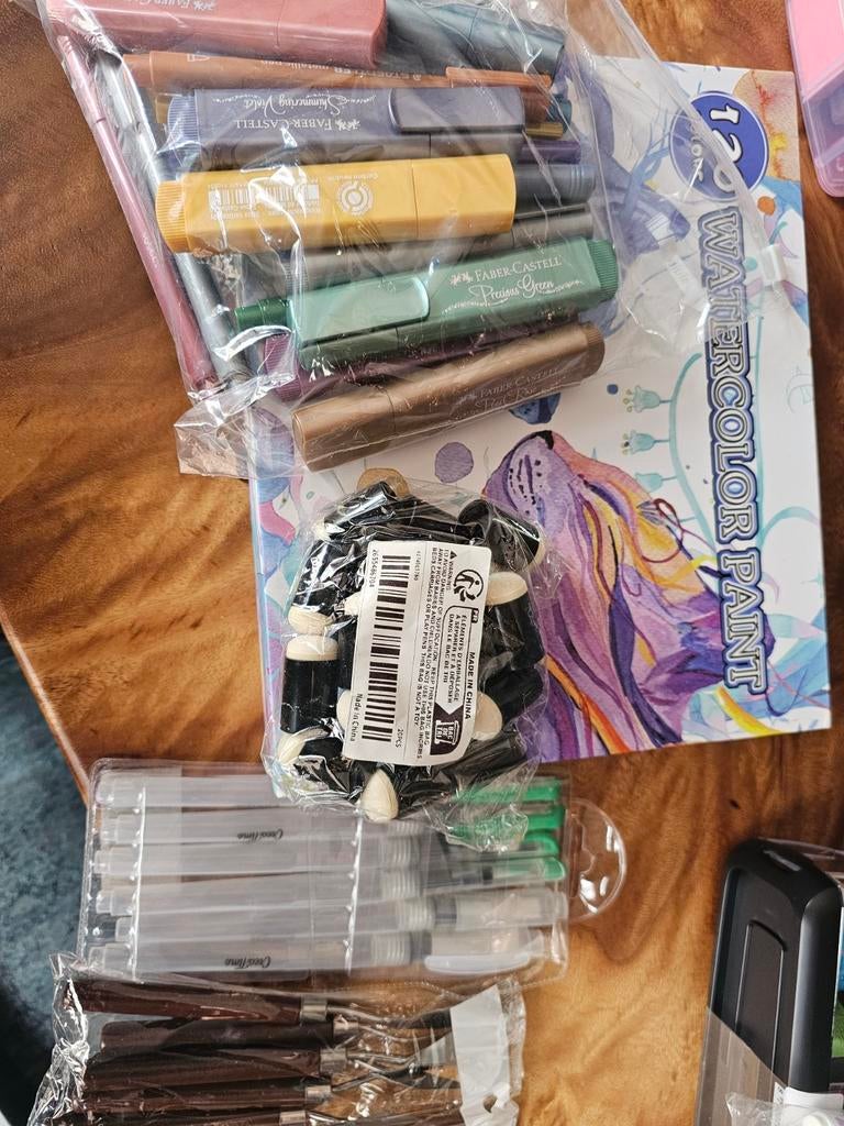 Schilderbenodigdheden: Faber-Castell, waterverf, penselen, Hobby en Vrije tijd, Schilderen, Ophalen of Verzenden, Nieuw, Waterverf
