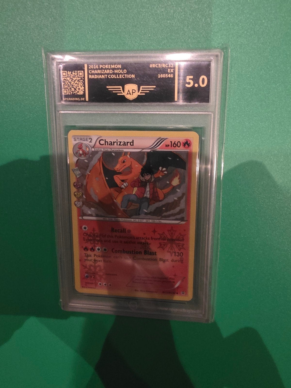 2016 Pokémon Charizard-Holo Radiant Collection RC5/RC32, Ophalen of Verzenden, Gebruikt, Losse kaart, Foil
