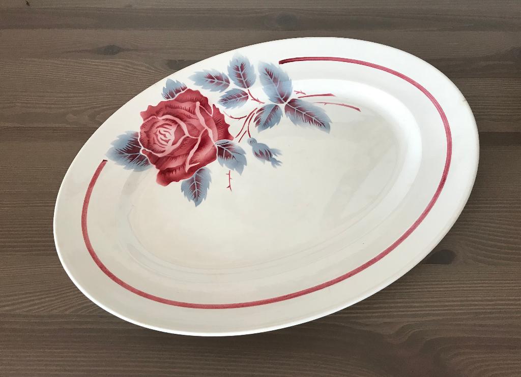 Digoin Sarreguemines Lucette ovale schotel serveerbord, Ophalen of Verzenden