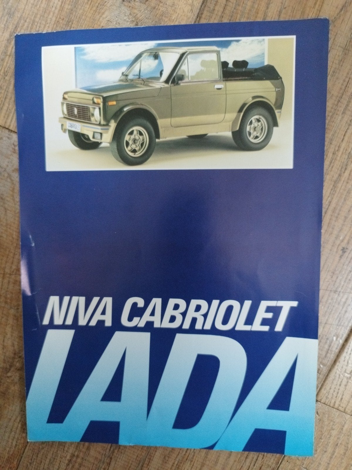 Lada Niva Cabriolet brochure uit 1983 - Nederlands, Gelezen, Lada, Ophalen of Verzenden, Overige merken