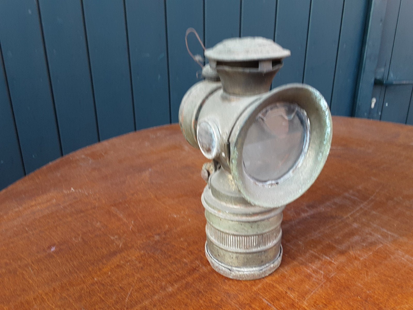 Oude Carbidlamp - Antieke Fietslamp / Mijnwerkerslamp, Antiek en Kunst, Antiek | Lampen, Ophalen