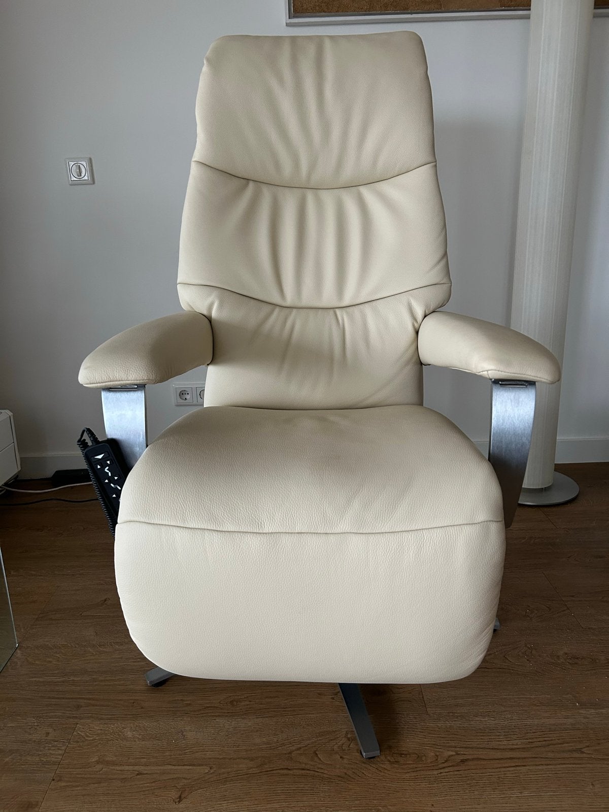 Zo goed als nieuwe Granada relaxfauteuil, op maat gemaakt, Huis en Inrichting, Stoelen, Overige kleuren, Leer, Ophalen of Verzenden