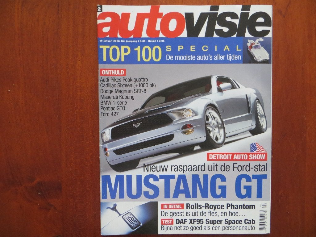 Autovisie 2 2003 Ford Mustang GT, Rolls-Royce Phantom, 95XF, Verzenden, Nieuw, Ford