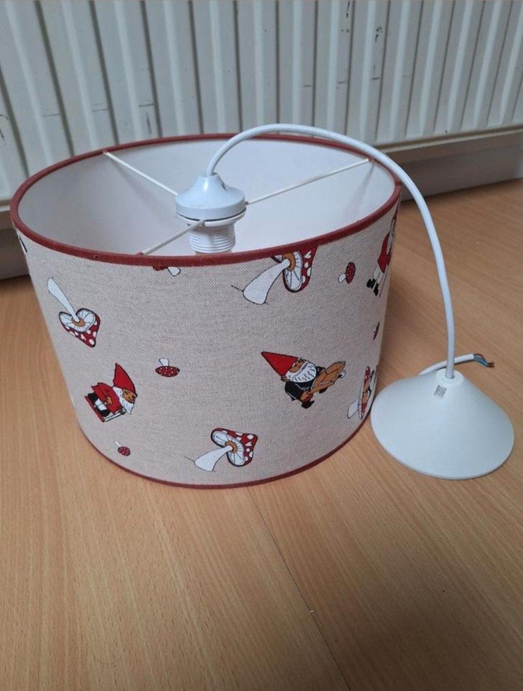 lamp kinderkamer kabouters, Hanglamp, Beige, Rond, Ophalen of Verzenden