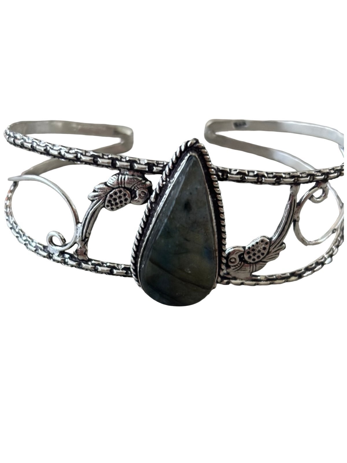 Labradoriet Edelsteenarmband Bohemian Sieraden Handgemaakt, Overige materialen, Overige kleuren, Vanbeeksaar4@gmail.com, Nieuw