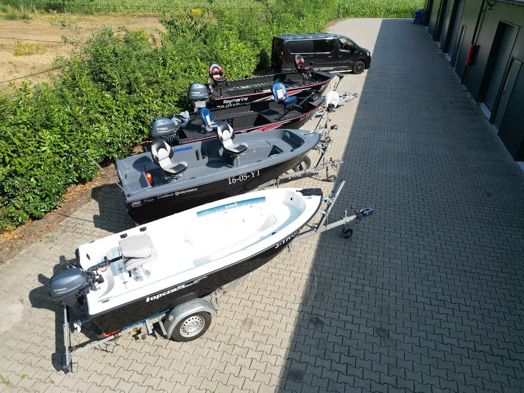 Visboten visboot Rhyno Marcraft Topcraft polyester aluminium, Watersport en Boten, Vis- en Consoleboten, Overige merken, Gebruikt