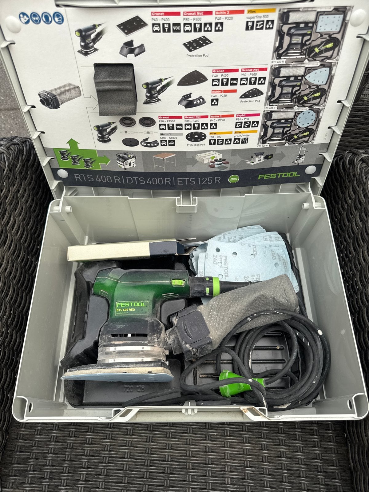 Festool DTS 400 REQ vlakschuurmachine in Systainer, Doe-het-zelf en Verbouw, Gereedschap | Schuurmachines, Ophalen of Verzenden