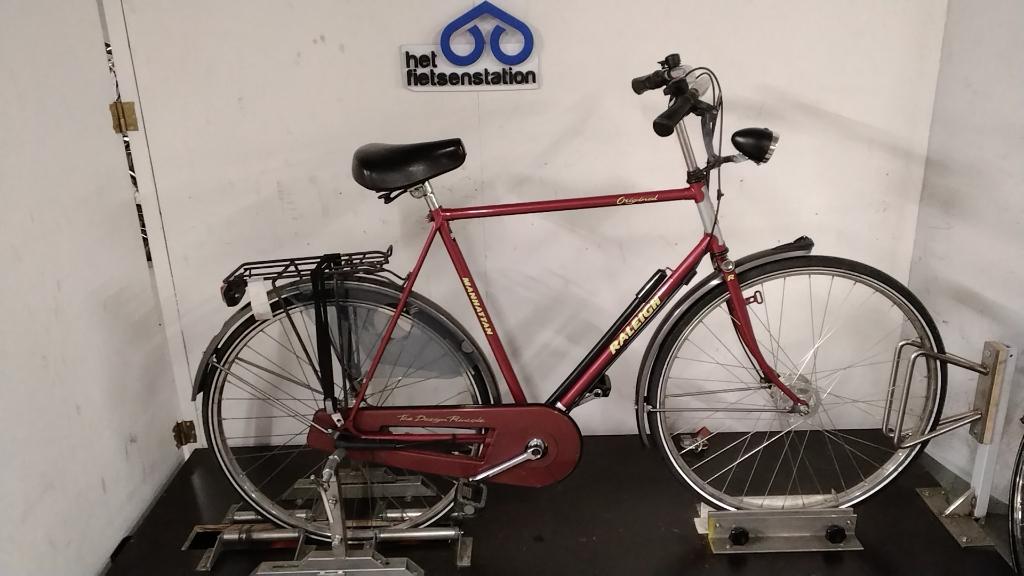 Raleigh Original Herenfiets, Gebruikt, Velgrem, Versnellingen, 61 tot 65 cm