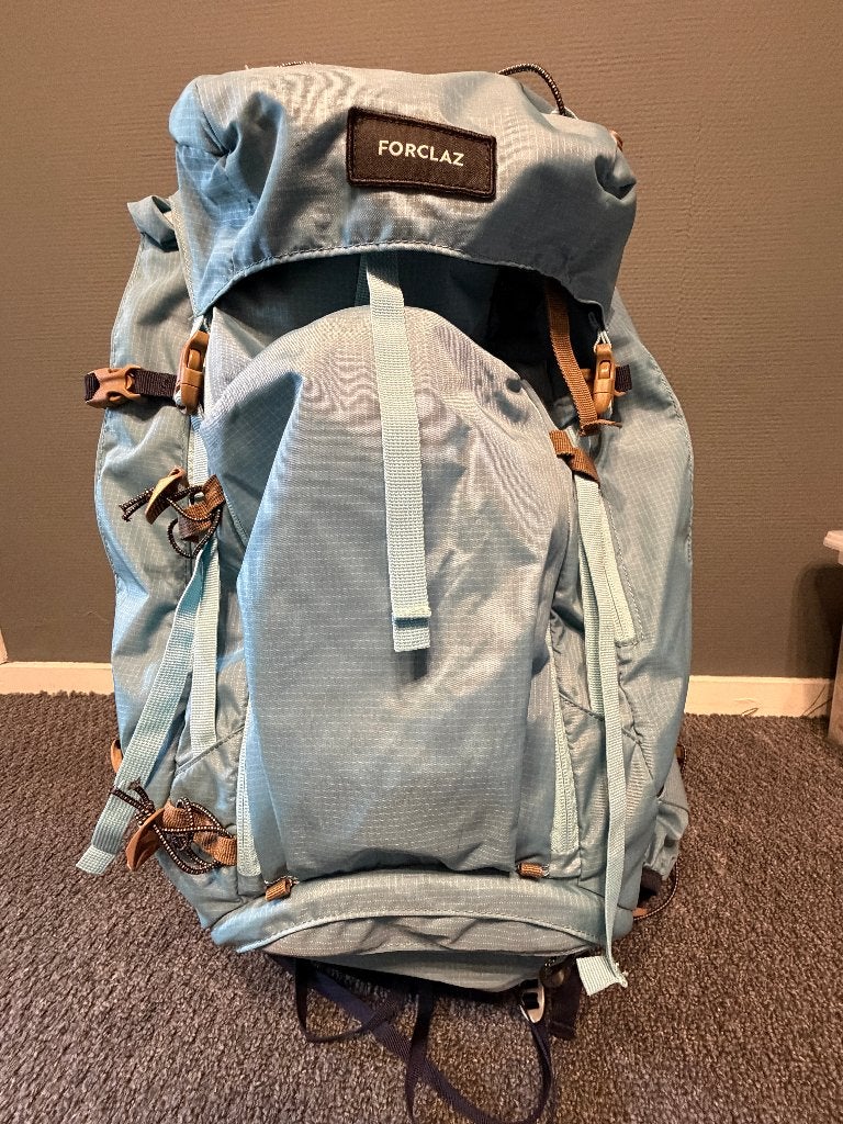 Trekkingrugzak dames 45+10 ltr blauw FORCLAZ MT500 Air, Overige merken, 40 cm of meer, Ophalen of Verzenden, Zo goed als nieuw