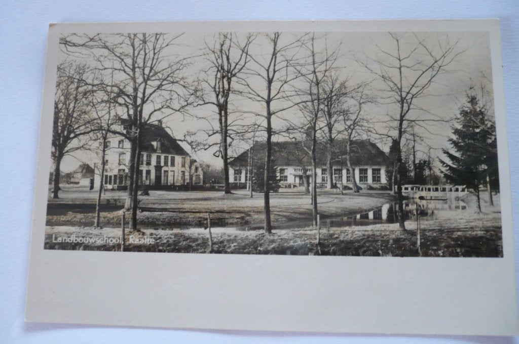 soort fotokaart raalte landbouwschool uitgave h. veldhuis, Verzenden, 1940 tot 1960, Ongelopen, Overijssel