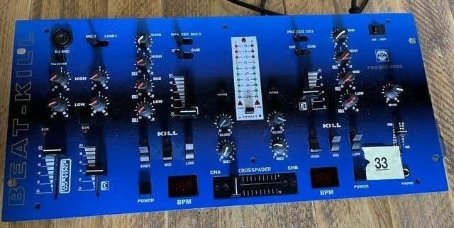 D-Way Beat-Kill Professionele 2-Kanaals DJ Mixer met BPM, Ophalen of Verzenden, Gebruikt, Overige merken