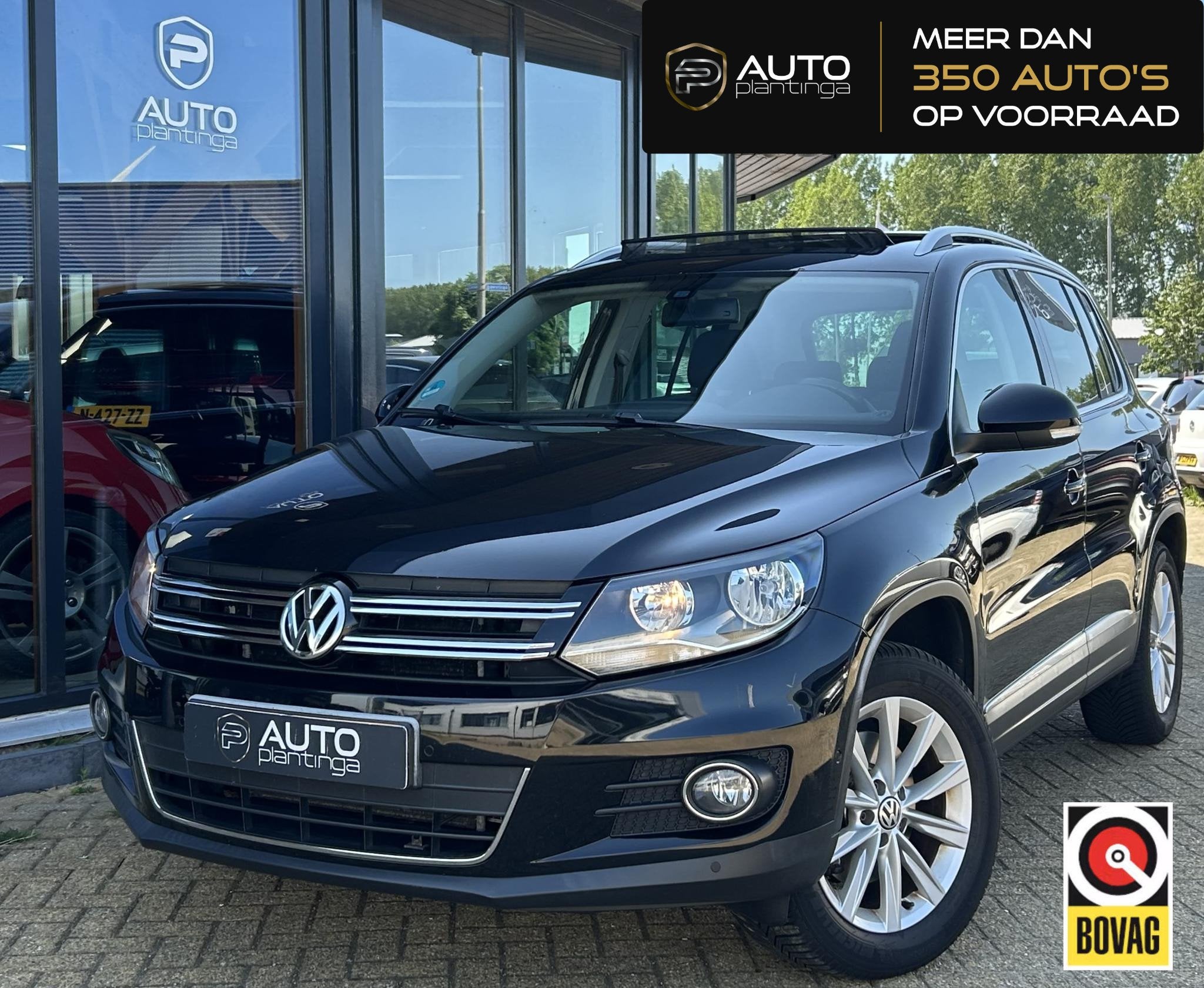 Volkswagen Tiguan 1.4 TSI Sport&Style 160PK | NL AUTO | PANO, Auto's, Voorwielaandrijving, Euro 5, 15 km/l, Zwart