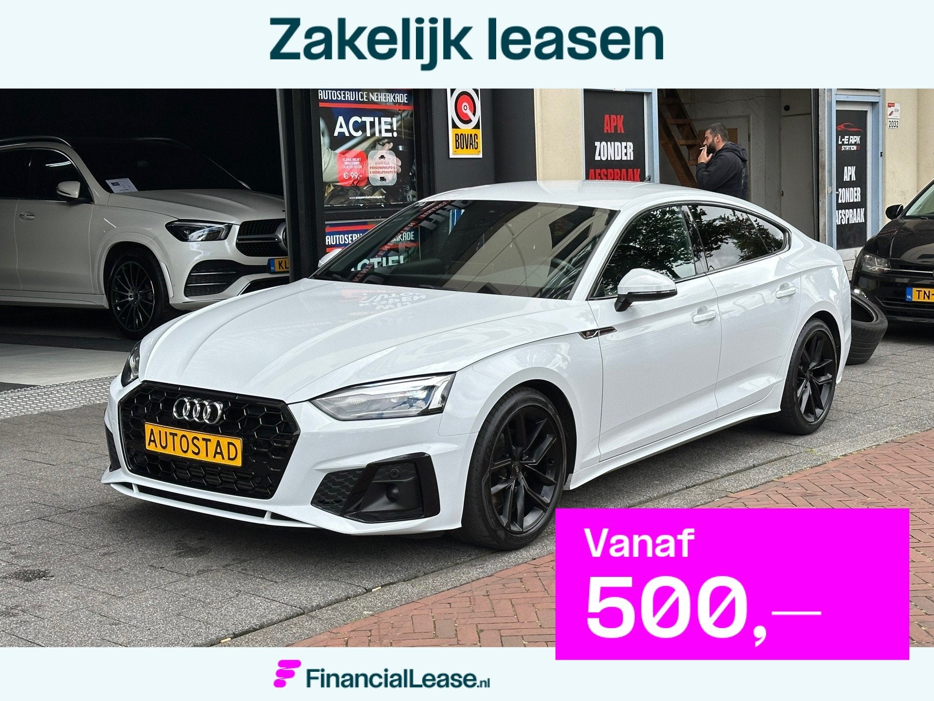Audi A5 Sportback 35 TFSI S edition Aut Leer Navi Clima Came, Stof, Gebruikt, Euro 6, 4 cilinders