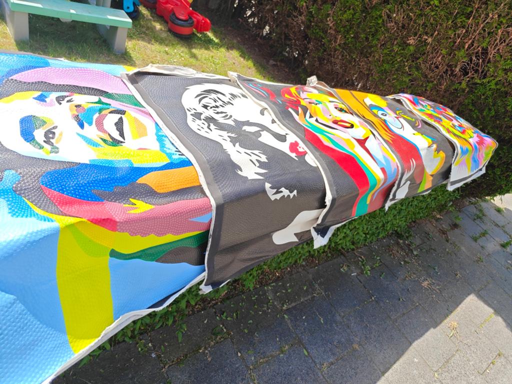 Diverse Canvas voor in een lijst., Huis en Inrichting, Woonaccessoires | Schilderijen, Tekeningen en Foto's, Gebruikt, Print, 50 tot 75 cm