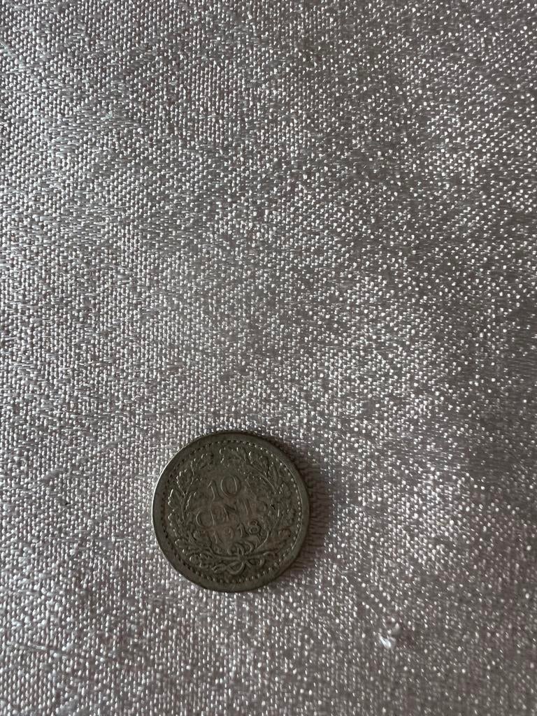 10 cent 1918, Ophalen of Verzenden, Koningin Wilhelmina, 10 cent, Losse munt