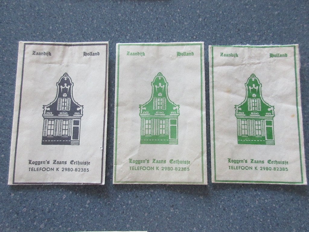 3 x Zaandijk, Loggen's Zaans Eethuisje, Verzamelen, Verzenden, Nederland