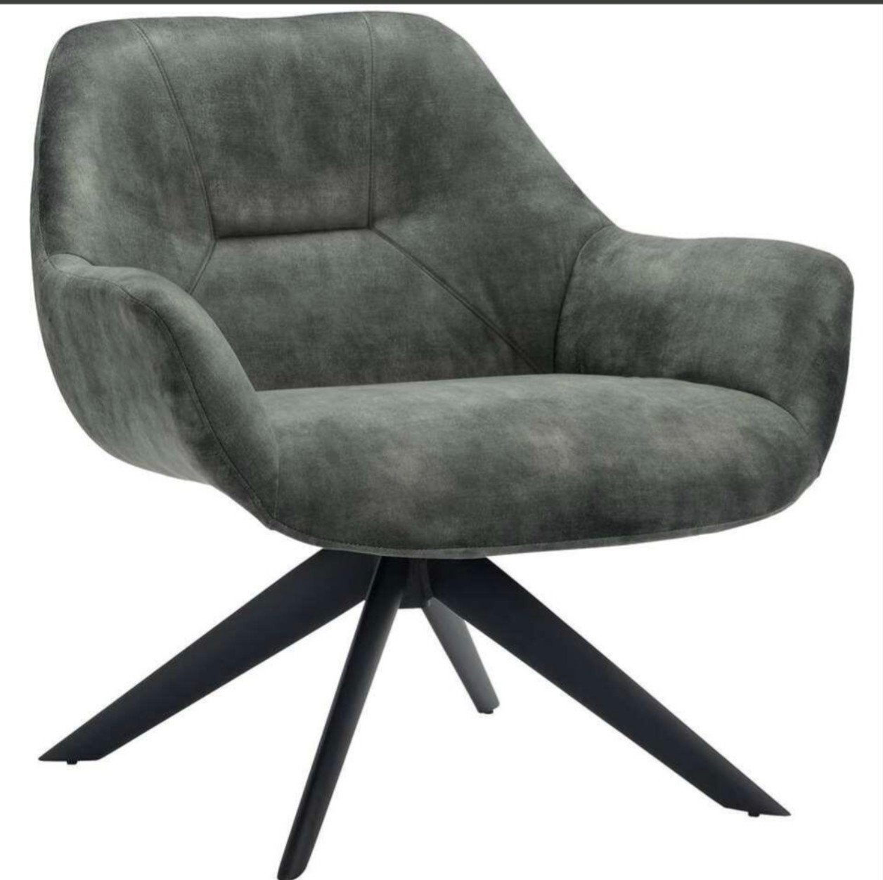 Fauteuil Mace, stof donkergroen, Nieuwstaat!, Ophalen, Zo goed als nieuw, Stof, 50 tot 75 cm