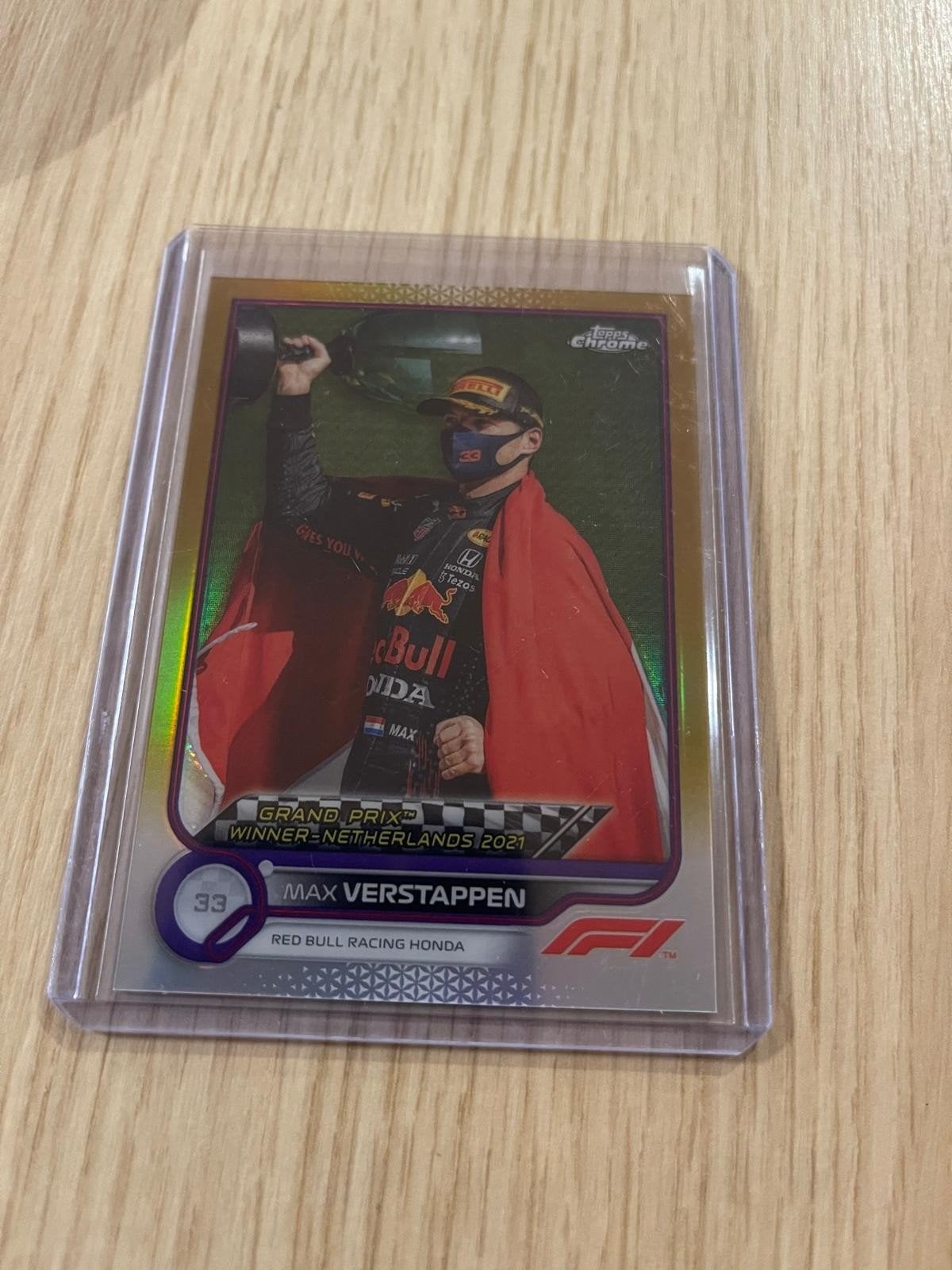 Max Verstappen Topps Chrome F1 Kaart - Dutch GP 2021, Ophalen of Verzenden, Zo goed als nieuw, Formule 1