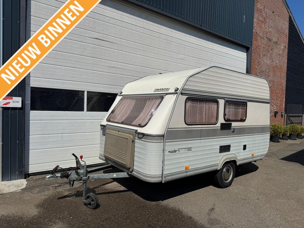 Avento Master 350 + voortent, Caravans en Kamperen, Caravans, Bedrijf, tot en met 3, 500 - 750 kg, Standaardzit, Avento, Dwarsbed