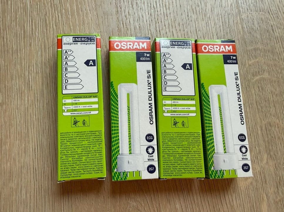 4x Osram 7W 2G7 TL-buis, Huis en Inrichting, Ophalen, Osram, Nieuw, Overige fittingen