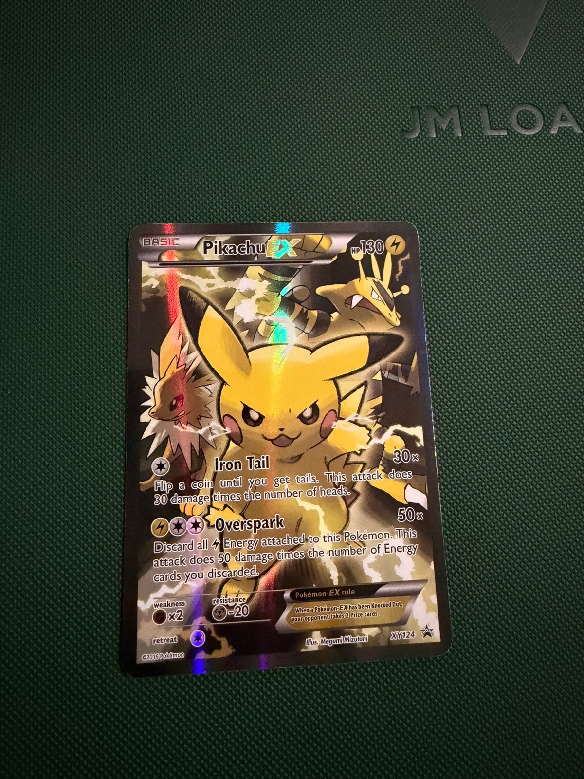 Pikachu EX XY124 Promo, Hobby en Vrije tijd, Verzamelkaartspellen | Pokémon, Ophalen of Verzenden, Zo goed als nieuw