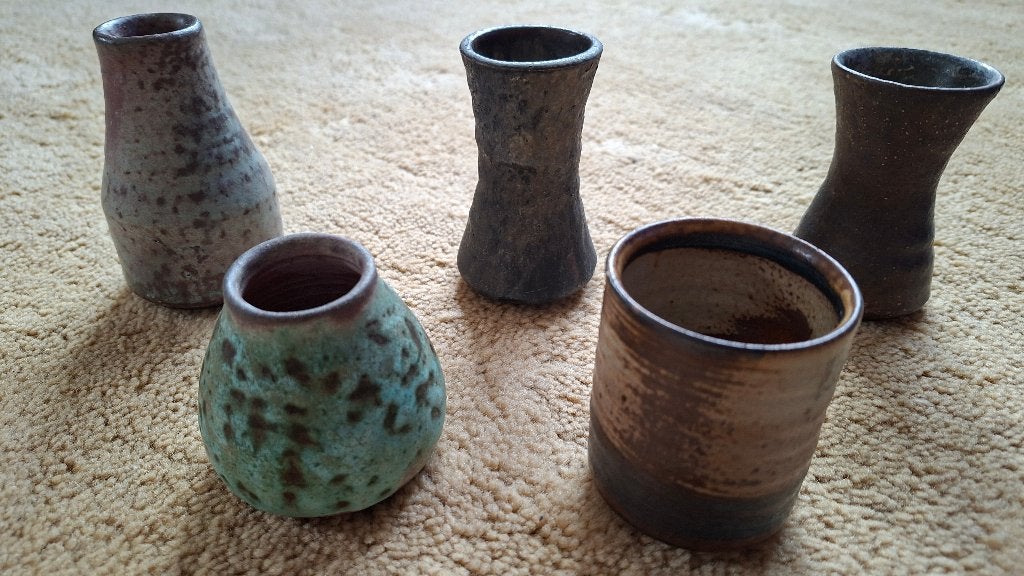 5 vintage MOBACH vaasjes, Ophalen of Verzenden