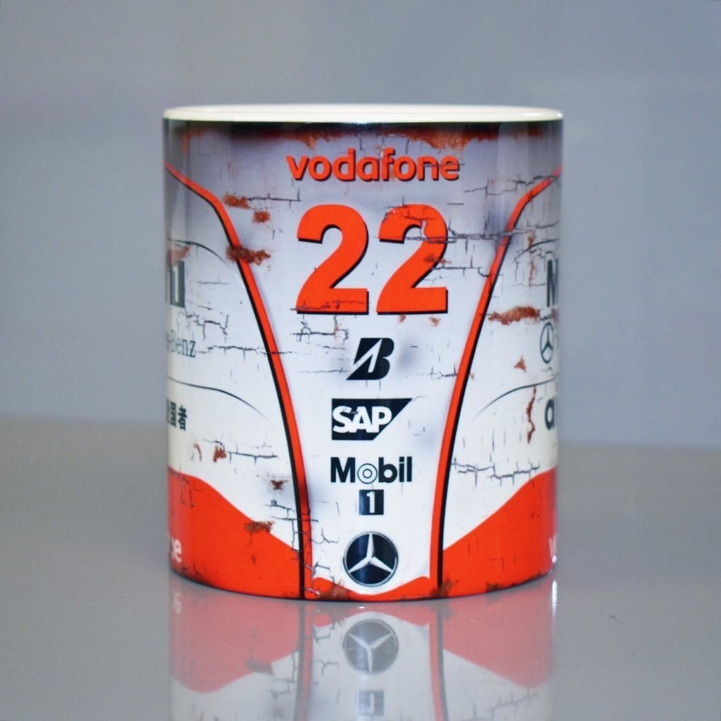 ✅ McLaren MP4-23 Hamilton F1 mok Vintage olie F1 Autosport, Ophalen of Verzenden, Nieuw, Formule 1