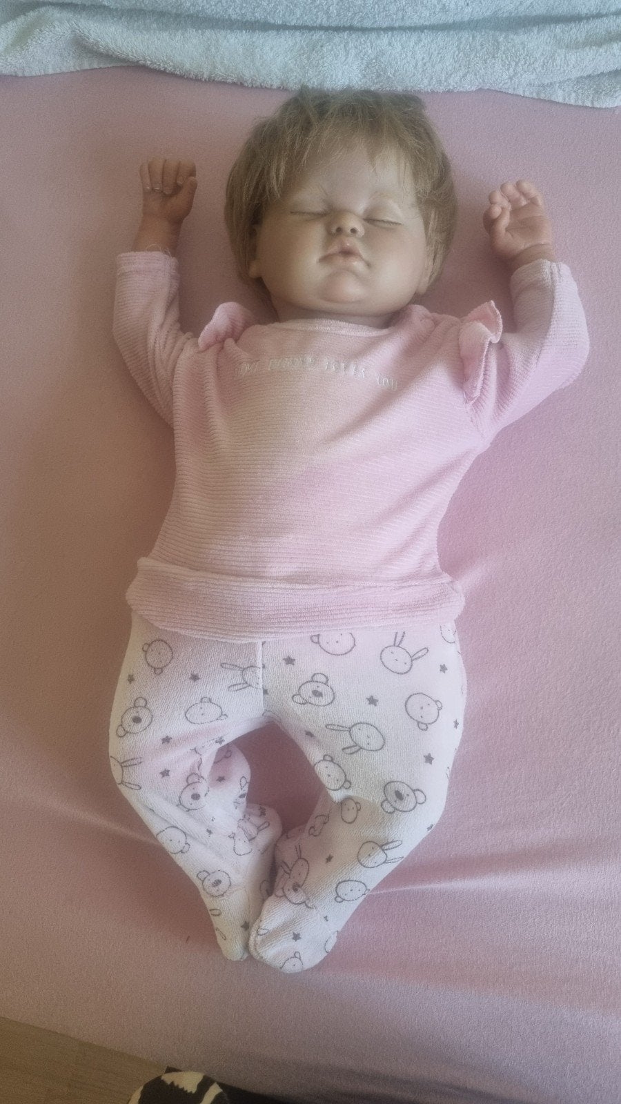 Realistische Berenguer Babypop - (Emmely), Ophalen of Verzenden, Gebruikt, Babypop