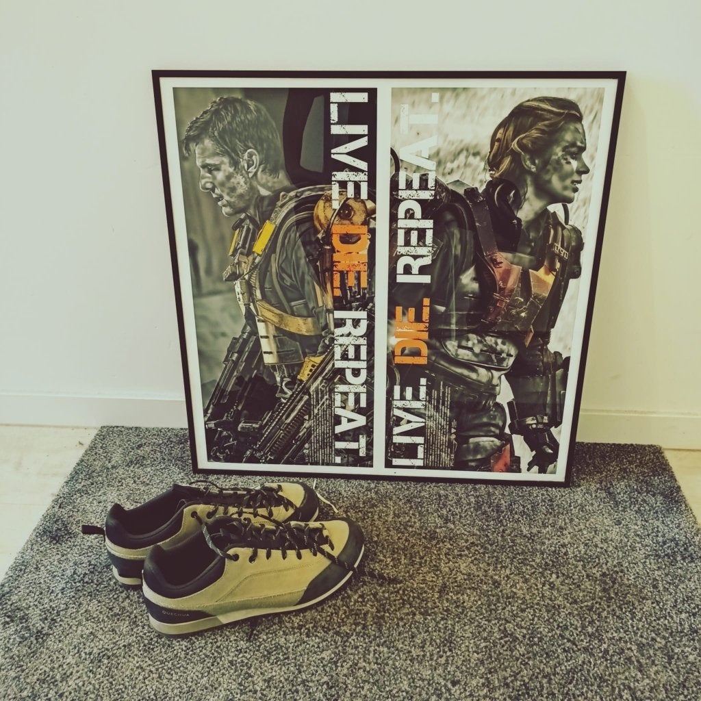 Retro Tom Cruise framed print (Edge of Tomorrow), Ophalen, Huis en Inrichting