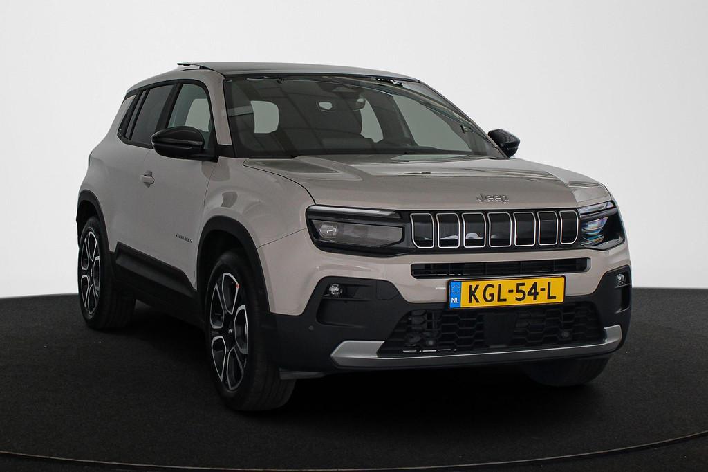 Jeep Avenger Summit 54 kWh / Panoramisch schuif/kanteldak /, 12 maanden, 334 min, 156 pk, Nieuw