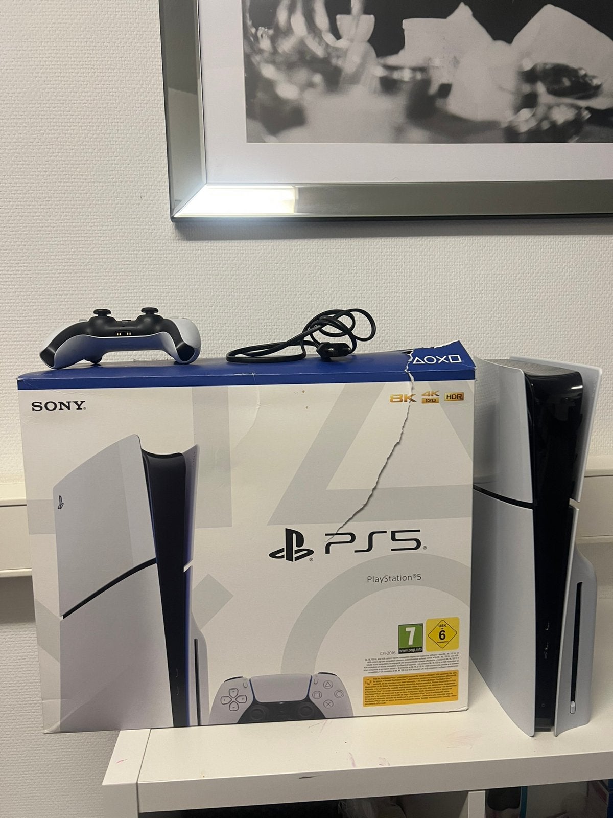 Ps5 slim edition -1TB opslagruimte, Ophalen of Verzenden, Zo goed als nieuw