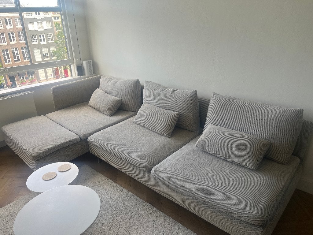 IKEA Söderhamn sofa — light grey/beige — good condition, Ophalen, Driepersoons, 75 tot 100 cm, Zo goed als nieuw