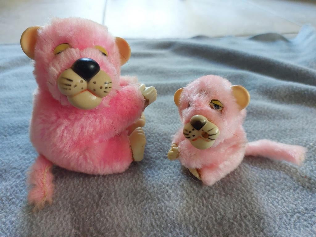 2x pink panther knijpbeestje, Ophalen of Verzenden