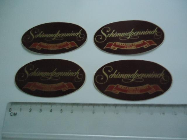 sticker oud Schimmelpennick logo sigaar fabriek wageningen, Verzenden, Zo goed als nieuw, Bedrijf of Vereniging
