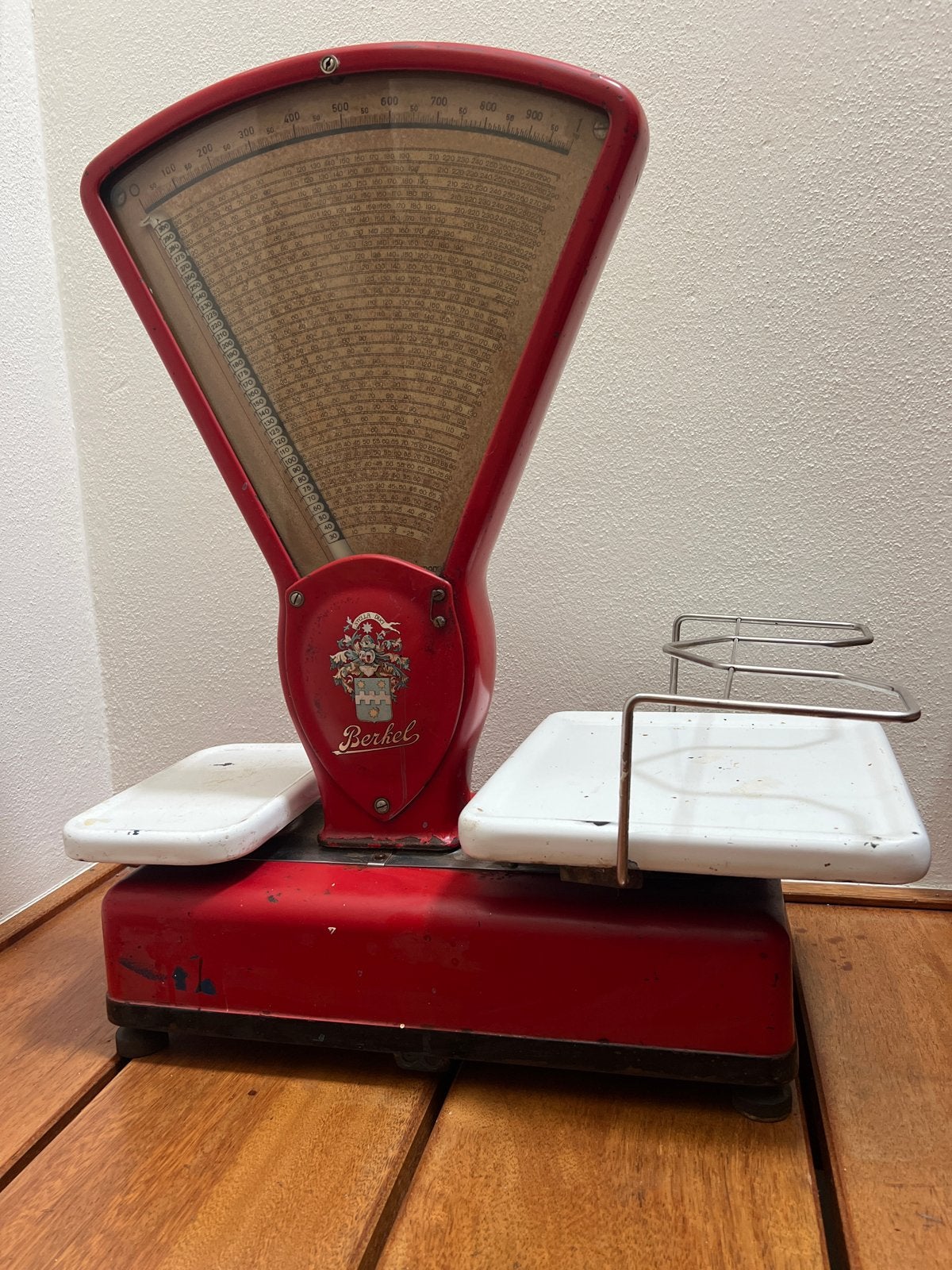 Vintage Berkel Weegschaal - Rood - Decoratief, Ophalen, Gebruikt, Overige typen, Minder dan 50 kg